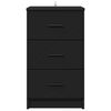 vidaXL Bedside Cabinet Black 38 x 38 x 66 cm Engineered wood