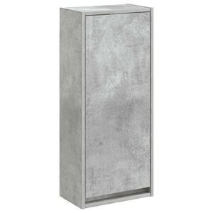 vidaXL Wall-mounted Sink Vanity Concrete Grey 35 x 20 x 81 cm