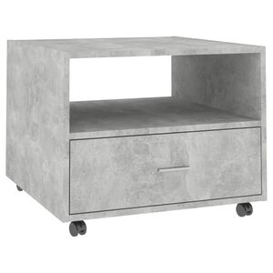 vidaXL Coffee Table Concrete Grey 55x55x40 cm Engineered Wood