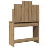 vidaXL Dressing Table with LED Lights Artisan Oak 96x40x142 cm