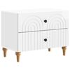 vidaXL Bedside Cabinet with Drawer High Gloss White 62 x 34.5 x 48 cm