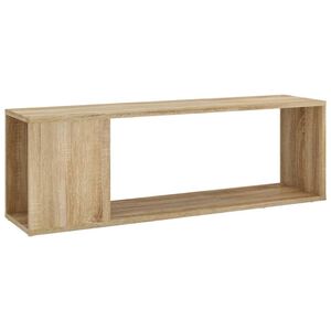 vidaXL TV Cabinet Sonoma Oak 100x24x32 cm Engineered Wood