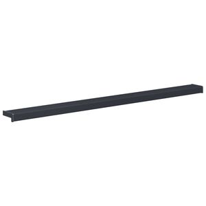 vidaXL Window Sill Anthracite with wood grain 140 x 15 x 4.5 cm PVC