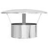 vidaXL Rain Cover Chimney Silver 35 x 35 x 20 cm Stainless Steel