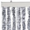 vidaXL Insect Curtain White and Grey 100x220 cm Chenille