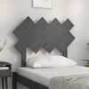 vidaXL Bed Headboard Grey 92x3x81 cm Solid Wood Pine