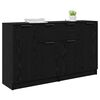 vidaXL Sideboards 2 pcs Black Oak 60 x 30 x 70 cm Engineered Wood