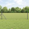 vidaXL Hexagon Fence Grey 0.8 x 25 m Steel
