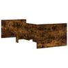 vidaXL Bed Frame with Drawers without Mattress Smoked Oak 100x200 cm