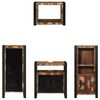 vidaXL Bathroom Furniture Set with Drawer 4 pcs Solid Reclaim Wood
