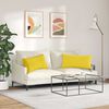 vidaXL Sofa Pillows 2 pcs Light Yellow 80 x 40 cm Fabric