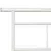 vidaXL Bed Frame without Mattress without Mattress White Metal 90x200cm