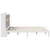 vidaXL Bookcase Bed without Mattress White 150x200 cm King Solid Wood Pine