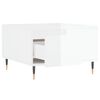vidaXL Coffee Table High Gloss White 55x55x36.5 cm Engineered Wood