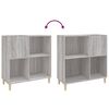 vidaXL Record Cabinet Grey Sonoma 84.5x38x89 cm Engineered Wood