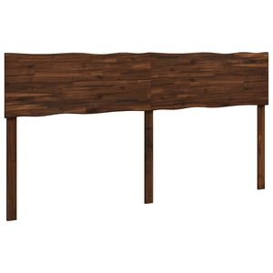 vidaXL Live Edge Headboard ROSTOCK Dark Brown 200 cm Solid Acacia Wood
