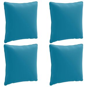 vidaXL 4-Piece Back Cushions PUTTEN 4 pcs 100% Polyester Light Blue