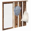 vidaXL Wall-Mounted Coat Rack Old wood 84 x 10 x 80 cm Engineered wood