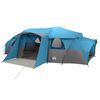 vidaXL Family Tent with Rainfly Water-resistant tunnel Blue 18-Person