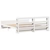 vidaXL Bed Frame with Headboard without Mattress White 180x200 cm Super King