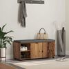 vidaXL Hall Bench with Cushion Plain Old Wood 100 x 38 x 46 cm