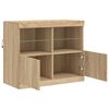 vidaXL Sideboard with LED Lights Sonoma Oak 81x37x67 cm