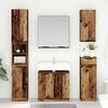 vidaXL Bathroom Cabinet Set with Shelf Old Wood Engineered Wood