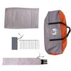 vidaXL Camping Tent 2-Person Grey and Orange Waterproof