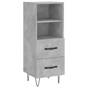 vidaXL Sideboard Concrete Grey 34.5x34x90 cm Engineered Wood