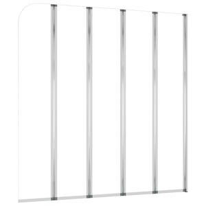 vidaXL Bath Enclosure 120x140 cm Tempered Glass Transparent