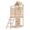 vidaXL Play Tower Brown 110.5 x 52.5 x 214 cm Solid Pine Wood