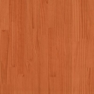 vidaXL LED Bed Frame Wax Brown 100x200 cm Solid Wood Pine