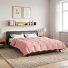 vidaXL Full Year Duvet Quilted Pink 220 x 260 cm Microfiber