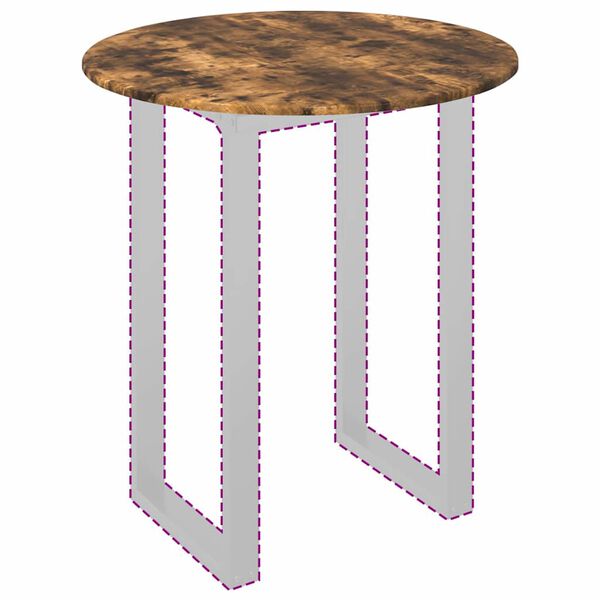 vidaXL Table Top Smoked oak 80 x 80 x 1.5 cm Engineered Wood