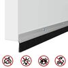 vidaXL Screw-on Door Brush Seals 2 pcs Silver 100 cm Aluminium Alloy