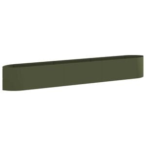 vidaXL Raised Garden Bed Olive Green 300 x 40x 40 cm Steel