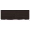 vidaXL Table Top Dark Brown 120x40x(2-6) cm Treated Solid Wood Oak