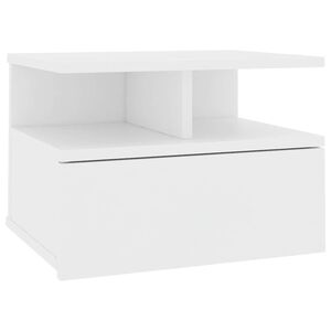 vidaXL Floating Nightstand White 40x31x27 cm Engineered Wood