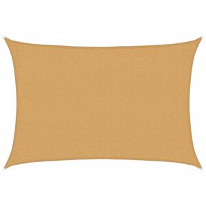 vidaXL Sunshade Sail 160 g/m&sup2; Rectangular Sand 2x2.5 m HDPE