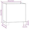vidaXL Planter with Legs Rusty 30x30x30 cm Corten Steel