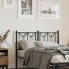 vidaXL Metal Replace Headboard Black 120 cm