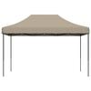 vidaXL Party Tent Folding Taupe 279 x 410 x 315 cm Oxford Fabric