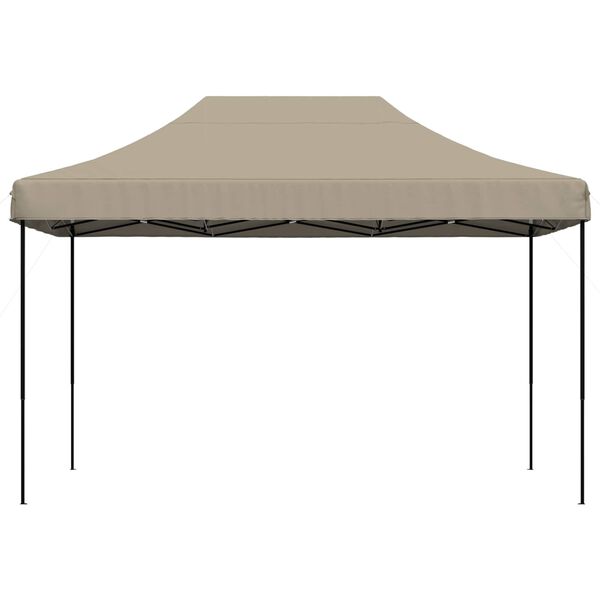 vidaXL Party Tent Folding Taupe 279 x 410 x 315 cm Oxford Fabric