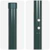 vidaXL Fence Post 2 pcs Green Powder-coated steel
