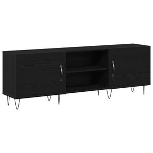 vidaXL TV Cabinet Set Black Oak 150 x 30 x 50 cm Engineered Wood