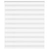 vidaXL Zebra Blind White 135x150 cm Fabric Width 130.9 cm Polyester