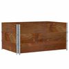 vidaXL Pallet Collars 3 pcs Brown 120x80 cm Solid Wood Pine