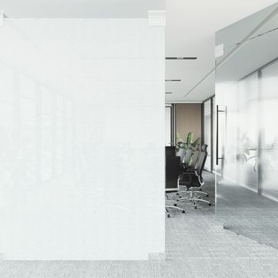 vidaXL Window Film Frosted White 45x1000 cm PVC