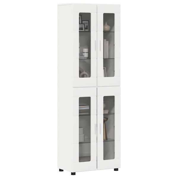 vidaXL Highboard FLORIN White 60 x 35 x 182 cm Engineered Wood