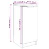 vidaXL Shoe Cabinet Black 30x35x70 cm Engineered Wood